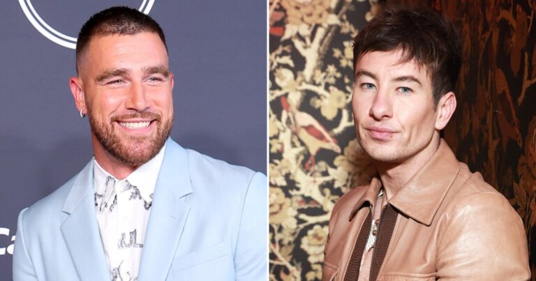 Travis Kelce Meets Barry Keoghan in New Backstage Pic From Justin Timberlake Concert Feature