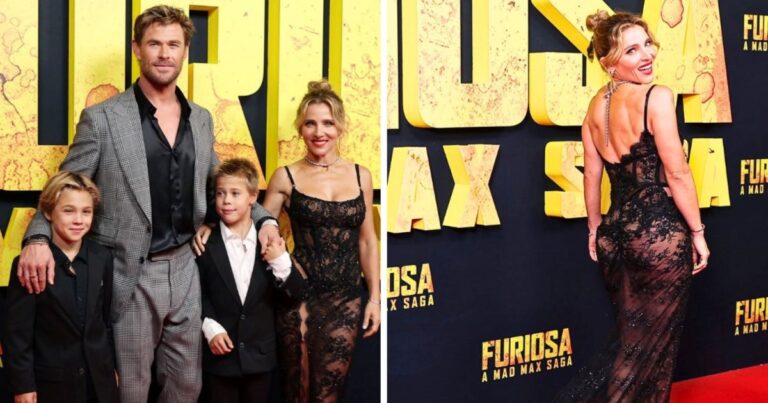 Chris Hemsworth and wife Elsa make rare red carpet appearance with their sons