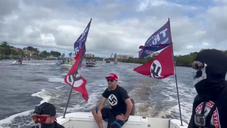 neo nazis rnc boat parade 101324