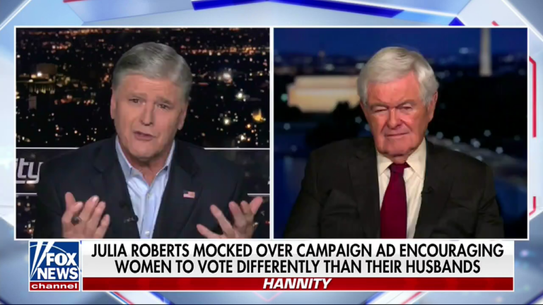 fox hannity gingrich roberts 103124