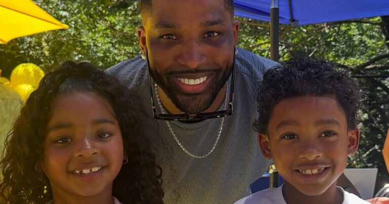 Feature Tristan Thompson Bonds With 3 of His Children in Rare Family Photos