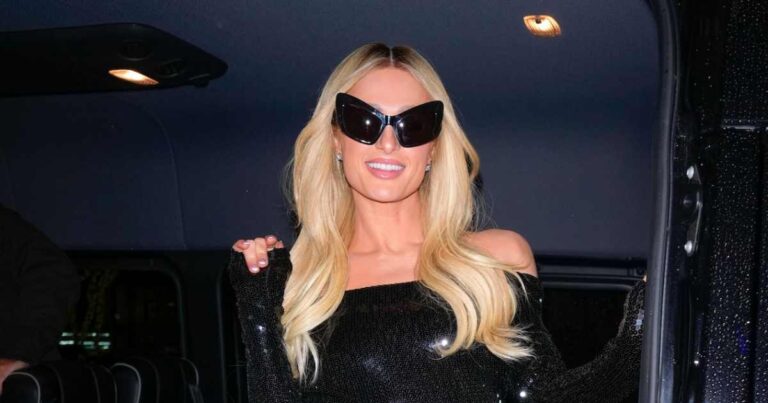 Paris Hilton Gives a New Meaning to the Little Black Party Dress