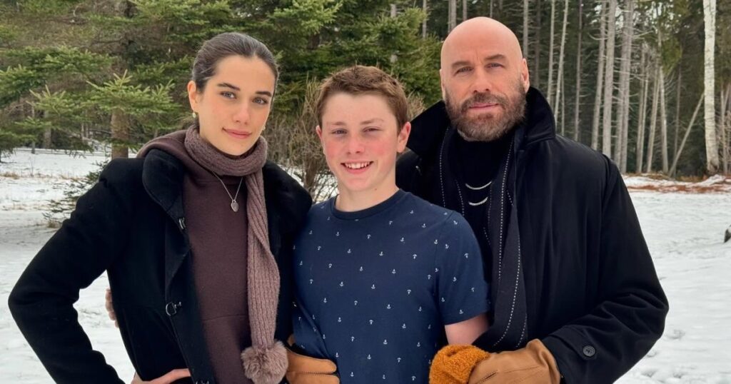 John Travolta Rings In 2025 Alongside Kids Ella and Ben 1