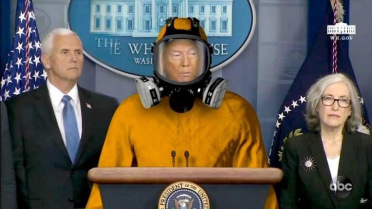 trump hazmat screengrab via jimmy kimmel live