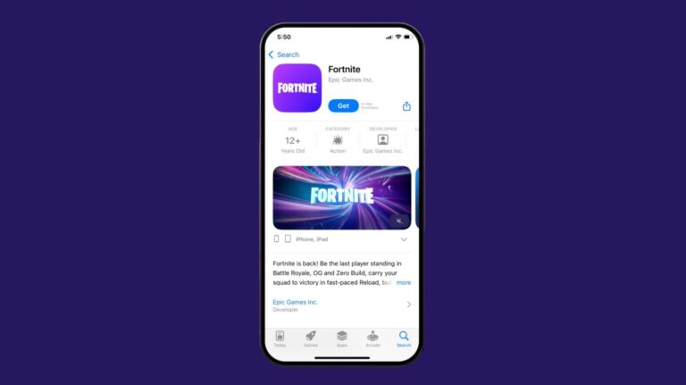 Fortnite App Store